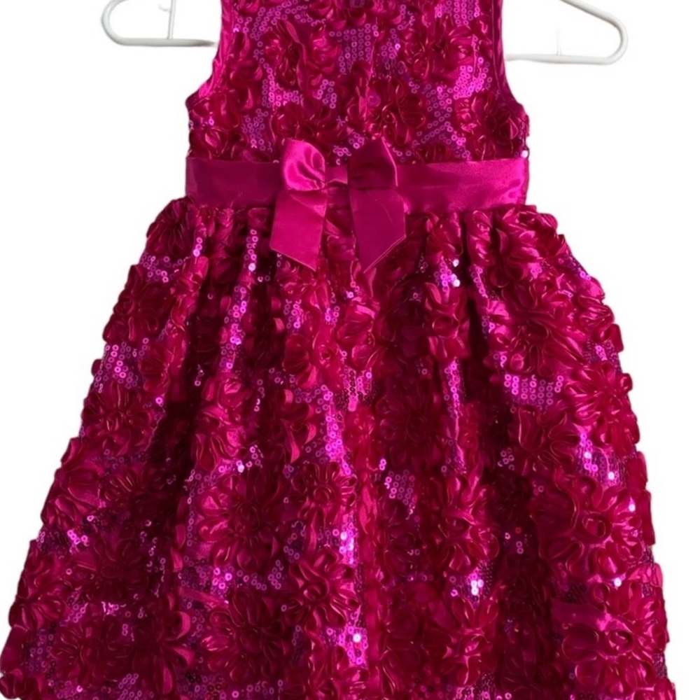 Pink Floral Kids Dress - Picture 15 of 16